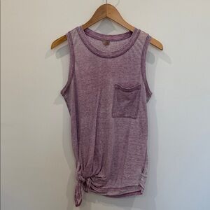 Hyba Women’s Lavender Sleeveless Tank Top with Side Knot